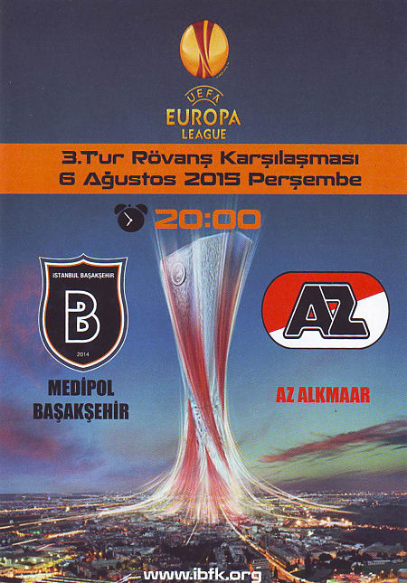AZ Programma 6-aug-2015 Basaksehirspor uit